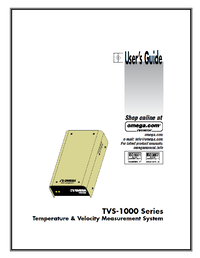 Thumbnail of document Manual - TVS-1004 Air Velocity & Temperature Measurement System